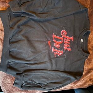 Nike Black Crewneck with Red Graphic